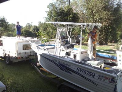 Jesse and Jacob on a (rare) fishing day!